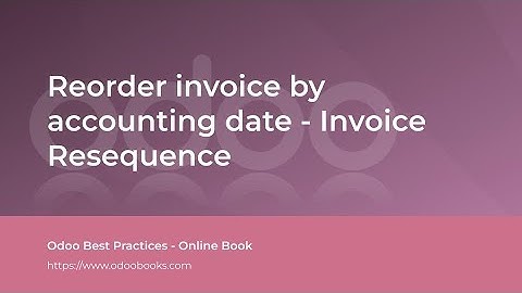 Reorder invoice by accounting date - Invoice Resequence