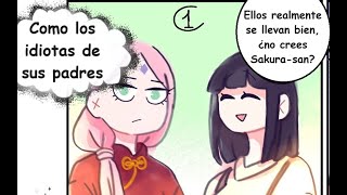 Sakura y Hinata hablan de Boruto y Sarada - Borusara