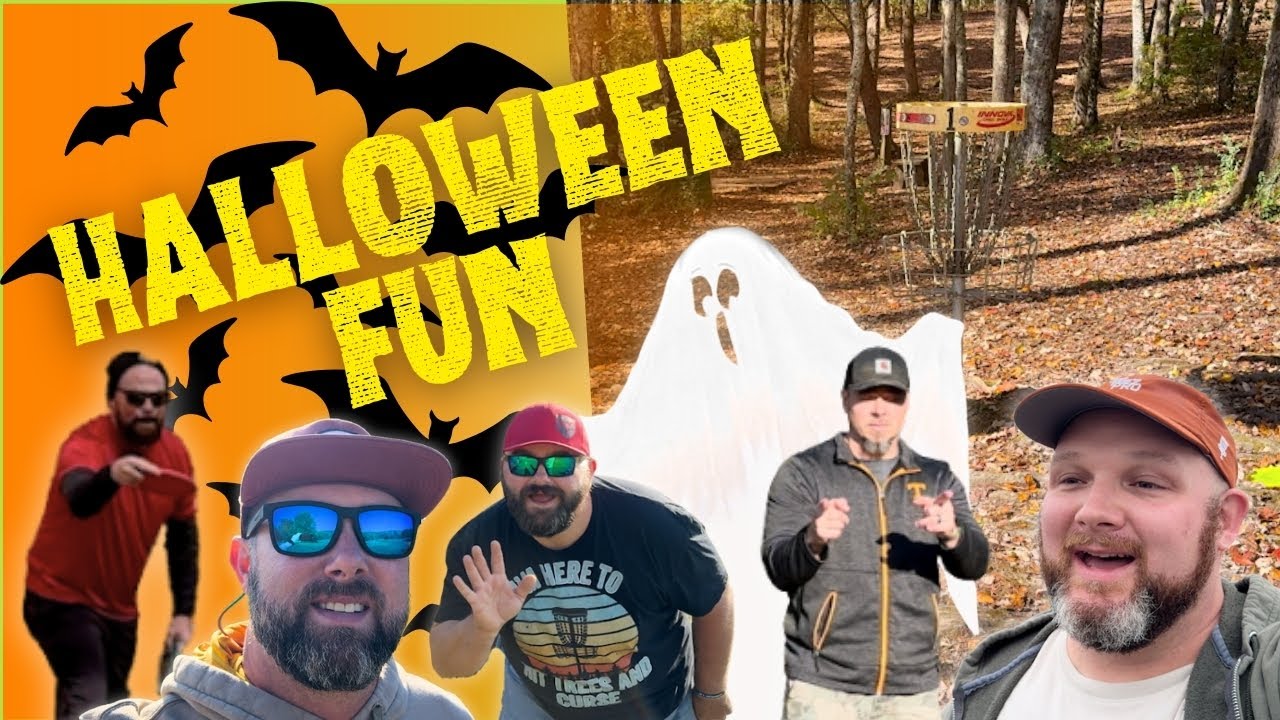 Осенний диск-гольф и веселье на выходных в честь Хэллоуина