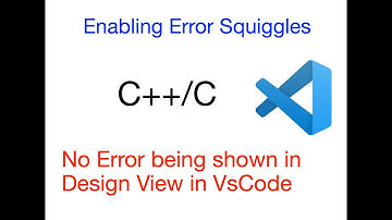 Error not showing in design view || Enable error Squiggles in VsCode