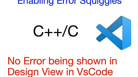 Error not showing in design view || Enable error Squiggles in VsCode