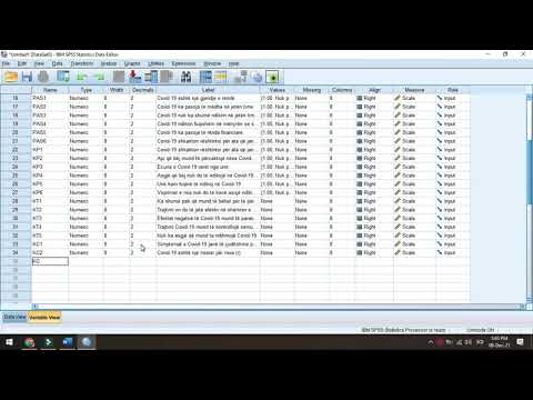 Video: Si mund të krijoj një variabël në SPSS?