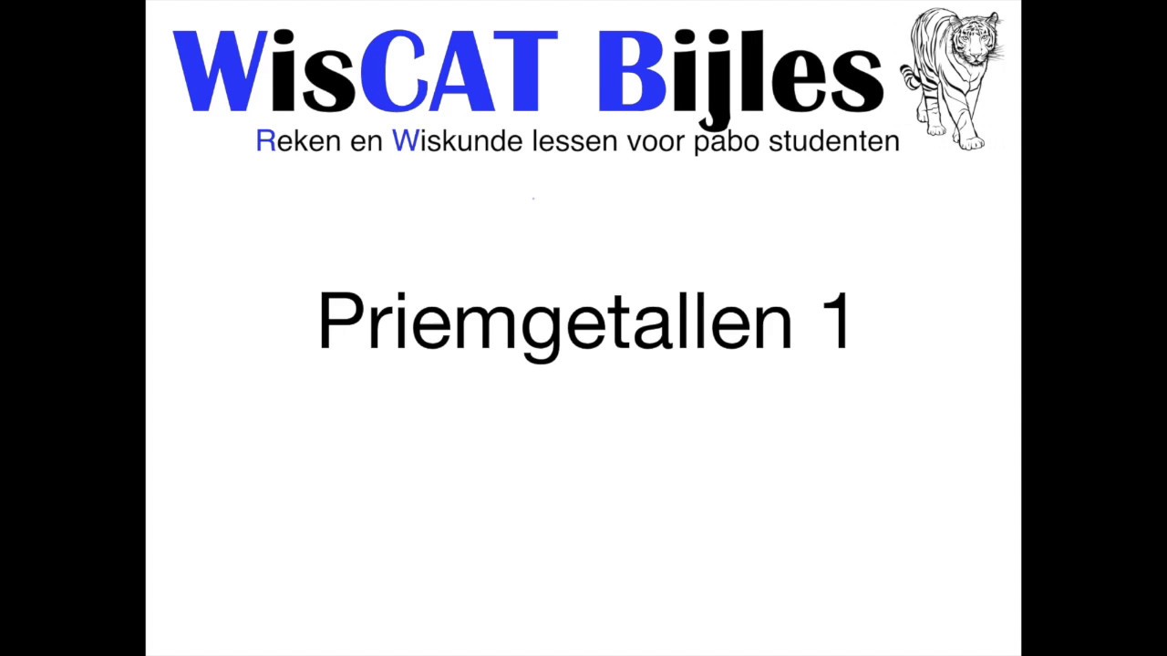 Priemgetallen 1 - WisCAT Oefensite | wiscatbijles.nl