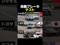 自動ブレーキテスト