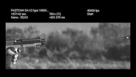 High Speed Video of a 1911 45 Cal.