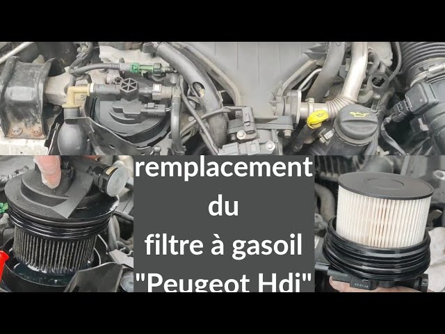 Remplacement du filtre à carburant sur moteur 2.0L HDI. 