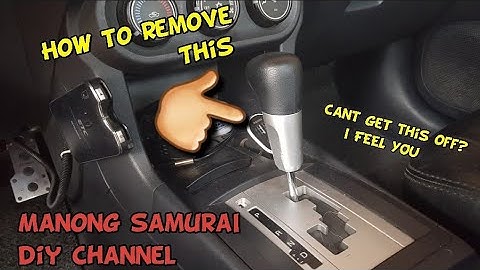 How to remove the Automatic/CVT shift knob on a Mitsubishi Lancer Ex