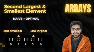 Second Largest & Smallest Element in an array | DSA Brain Training Series | Shivam Shakya | Hindi