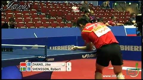 2012 WTTTC [MT-Rd3 CHN-SWE/g3] ZHANG Jike - SVENSSON Robert [Full Match|Short Form]