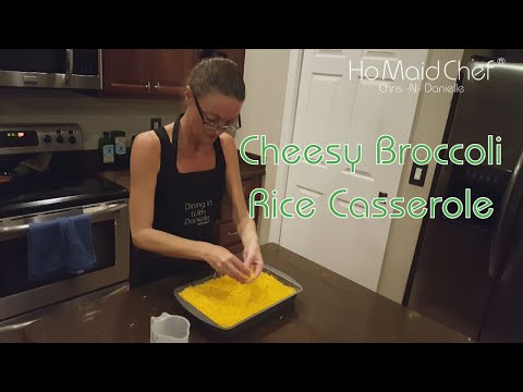 Cheesy Broccoli Rice Casserole || Dining In With Danielle