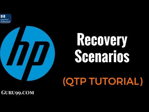 Qtp recovery scenarios tutorialspoint.