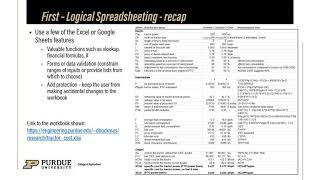 Demonstration of Automated Spreadsheets in Agriculture: Dennis Buckmaster