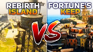 What is the Difference Between NEW WARZONE MAP Fortune’s Keep and Rebirth Island?!