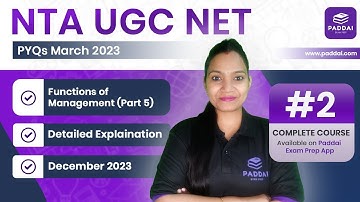 Functions Of Management  - Part V #ugcnet2023preparation #lakshmikushwaha