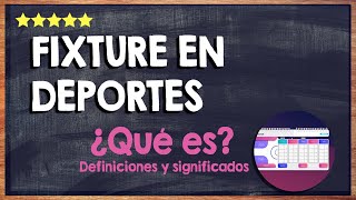 👍 What is a 'fixture' in sports Explanation of the term 👍