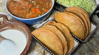 RECETA DIFERENTE DE TACOS DORADOS DE PAPA EL SECRETO ESTA EN SU SALSA Y RELLENO