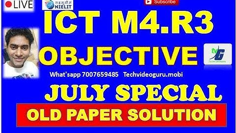O Level ICT RESOURSEC M4.R3 Objective | ICT लैंग्वेज के ऑब्जेक्टिव