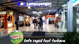 Sebelum naik kereta api wajib tes rapid dulu❗️❗️