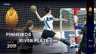 FINAL | HANDBALL SCA CLUBES FEMENINO 2024 | PINHEIROS (BRA) vs RIVER (ARG) | ESPAÑOL