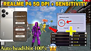 Realme p4 dpi setting free fire  || best dpi for realme p4 