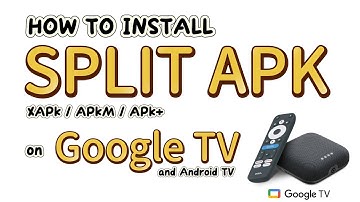 How to install XAPK/APKM/APK+ split apk on Google TV or Android TV from APKpure.com or APKmirror.com