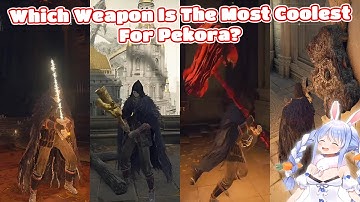 Funny Reactions When Pekora Try Every Unique Weapon That She Found In Elden Ring Hololive【ENG SUB】