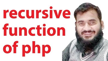 recursive function of php bangla video tutorial