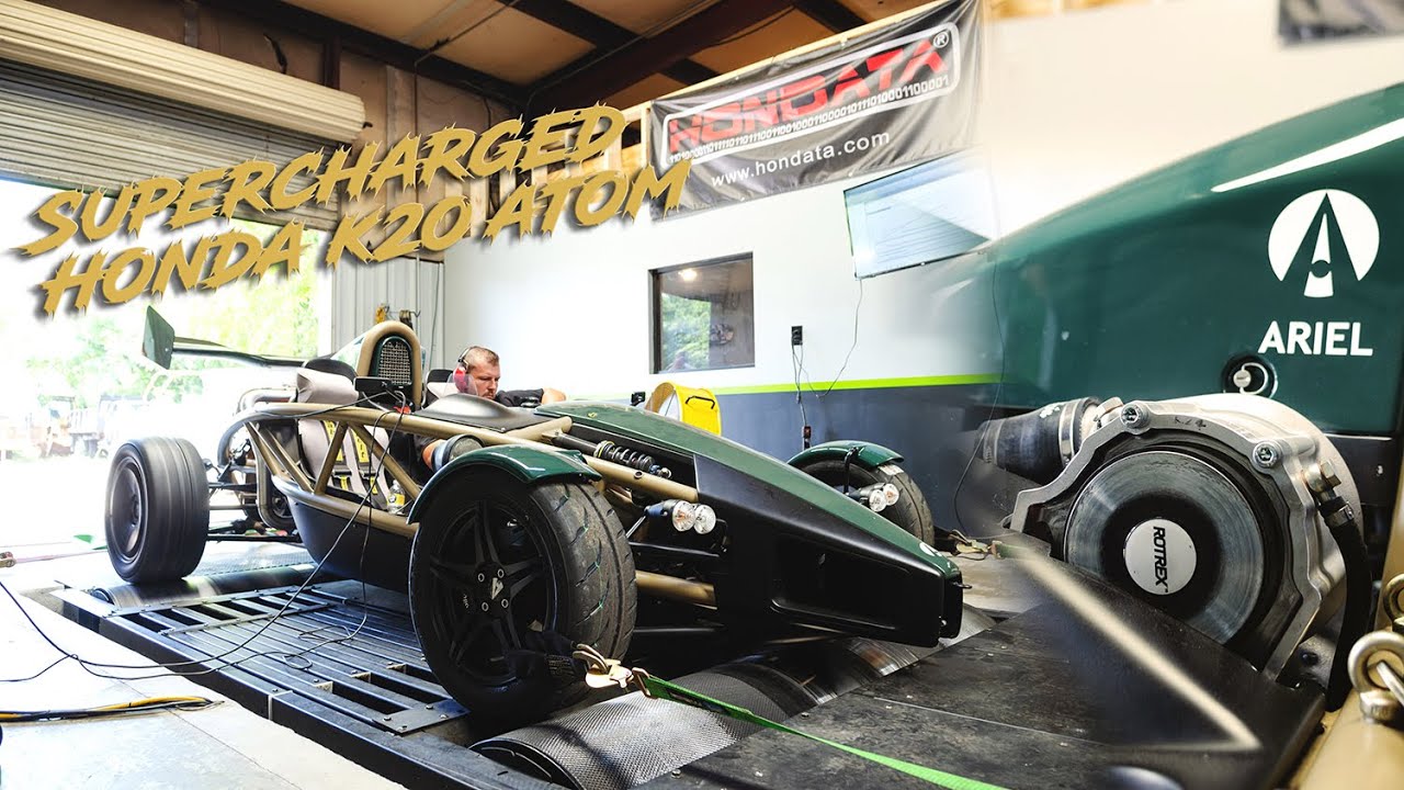 Supercharged K Series Ariel ATOM Dyno Tune EBTEC YouTube