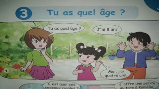 درس اللغة الفرنسية للثالثة ابتدائي ص49 و 50 @tu as quel âge?