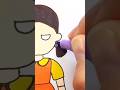 How To Draw A Doll From Squid Game Step By Step Drawing Shorts 