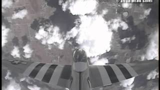 Gary Emel flying a P-51 Mustang - Wing &amp; Tail Cameras