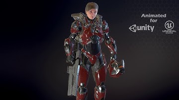 Sci-Fi Girl presentation Unity