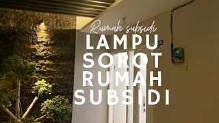 Pasang lampu led panel dua warna di rumah Babeh. 