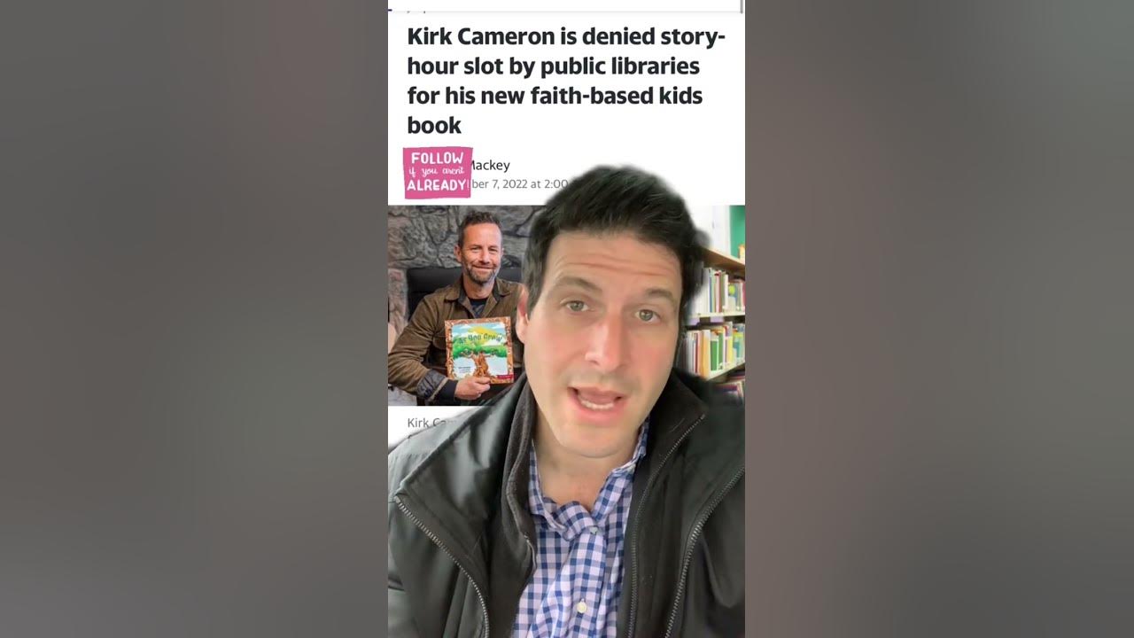 Kirk Cameron Book Tour Denied By Public Libraries YouTube