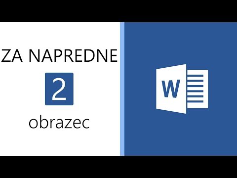 Word za napredne 2 - Obrazec