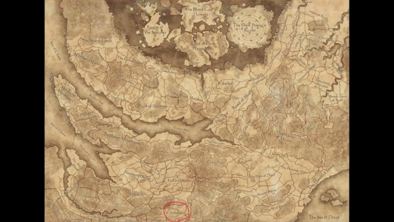 Leaked full map for the WH3 campaign. (Includes Sylvania)
