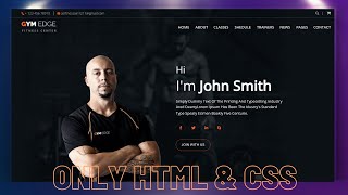 ASMR Programming - HTML & CSS Gym Website Design | No Talking