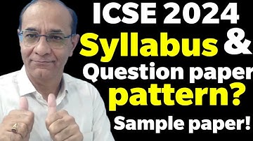 ICSE 2024|Syllabus & of Question Paper Pattern in 2024|Will Syllabus Reduce?@TejYourGuidingGuru