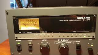 Tokyo Hy-power HL-1.5KFX 1kw solid state amplifier. - YouTube