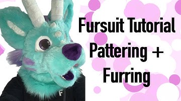 HOW TO MAKE A FURSUIT HEAD! Part 5: Patterning and Furring