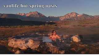 solo vanlife... finding the best hot springs