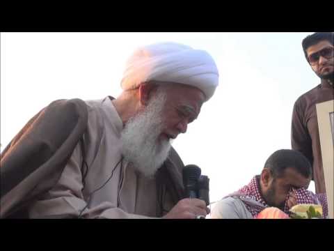 دموع وكلمات الشيخ علي الجدحفصي في ذكرى استشهاد الشهيد ياسين عند روضته العكر 30 12 2013