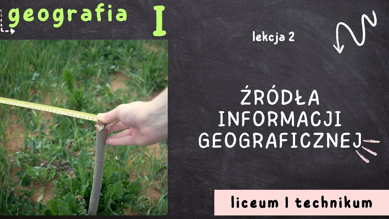 Geografia 1 LO [Lekcja 2: Źródła informacji geograficznej - poziom