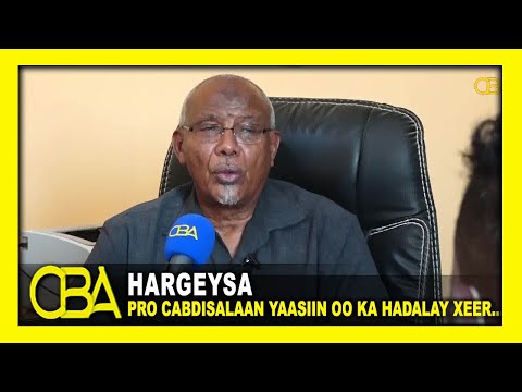 ''Xeerka Dib-u Furisra Ururada Siyaasadu Waa Talaabo Weyn Oo Somaliland...'' Pro Cabdisalaan Yaasiin
