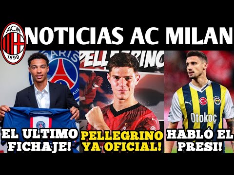 🚨OFICIAL PELLEGRINO! VAN POR EKITIKE! ROBO A LEAO? KRUNIC SE VA? PULISIC MVP! NOTICIAS AC MILAN