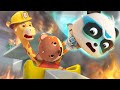 Super Rescue Team Ep 12 Firefighter Giraffe BabyBus TV Kids Cartoon 
