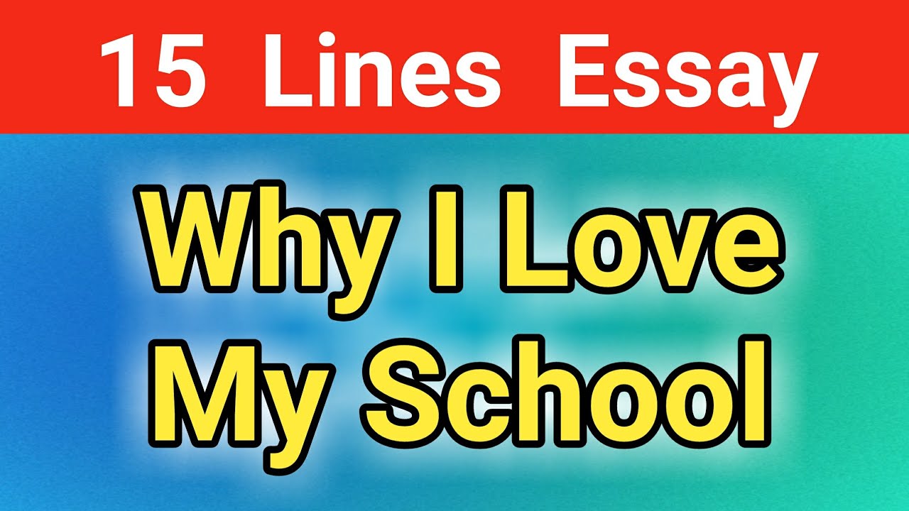 essay about why you love school