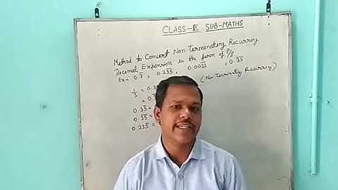 Class 9 chapter 1 Method to convert non -Terminating Recurring Decimal expansion in the form of P/Q