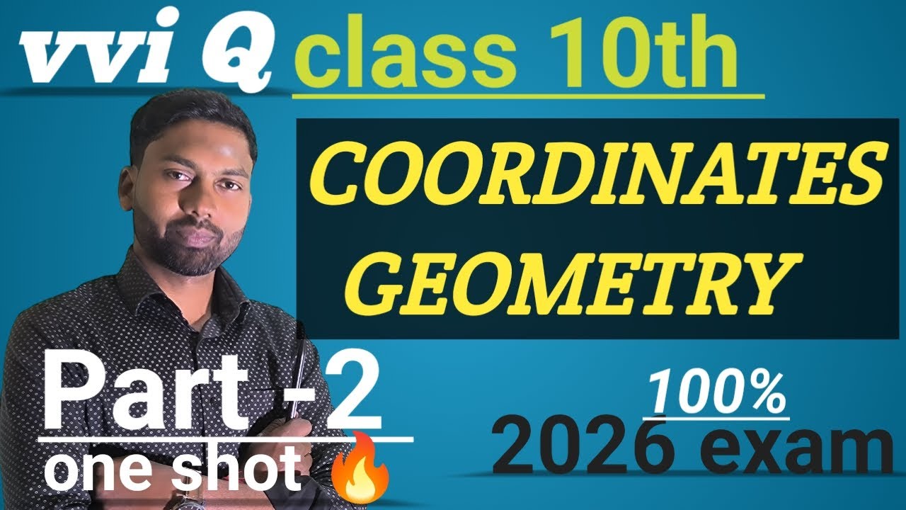 Coordinates Geometry part 2 One Shot | Class 10 maths chapter 7 | Binay ...