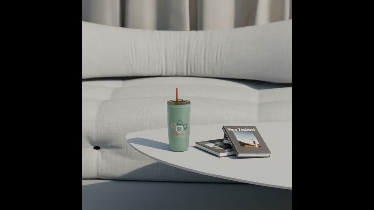 22oz Custom Reusable Plastic Water Bottle-Double Wall AS Material-Coffee and Tea Cup-Actever A17188